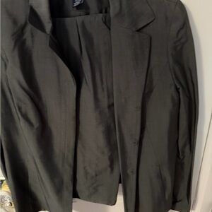 Ann Taylor Classic gray silk suit